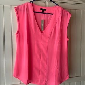 Size small J Crew sleeveless pink blouse. New with tags